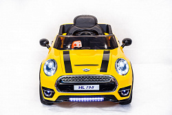 Электромобиль Mini Cooper HL198 Желтый