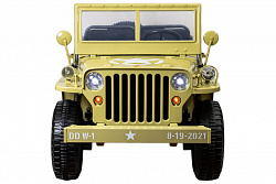 Электромобиль Jeep Willys YKE 4137 4x4 Песочный