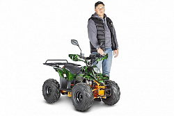 Электроквадроцикл Voltrix Hornet 36V800W Зеленый камуфляж/оранжевая рама